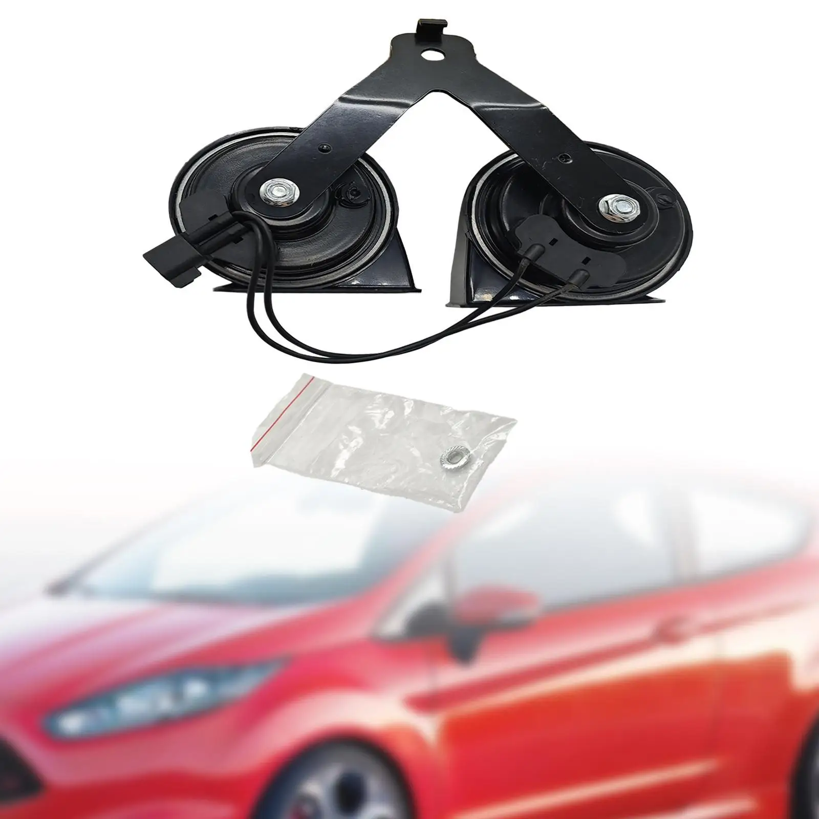 

Двойной звуковой сигнал, детали в сборе fl3Z-13832-b, профессиональная металлическая практичная замена, прочный, простой в установке, аксессуары для автомобильного звукового сигнала