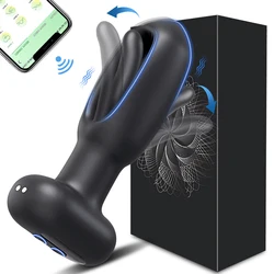 Controllo APP massaggiatore prostatico vibratore Wireless Bluetooth Butt Plug per uomo anale vibrante femminile giocattoli adulti del sesso per coppie Gay