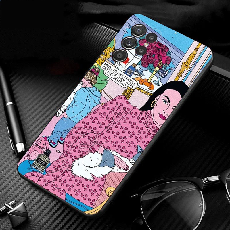 

Bold Sarcastic Illustrations Artist Phone Case For Samsung Galaxy S26 S25 S24 S23 S22 S21 Ultra S24 S23 S22 S21 S25 Plus S24FE