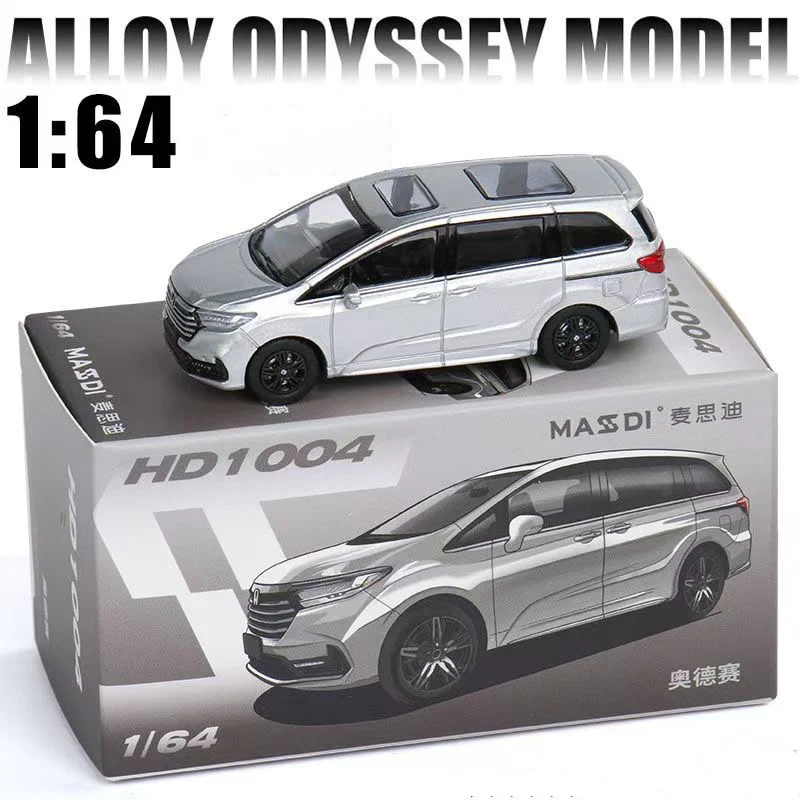 Massdi 1/64 مقياس أوديسي مركبة تجارية محاكاة سبيكة سيارة نموذج الديكور عرض تذكارية جمع هدية #1