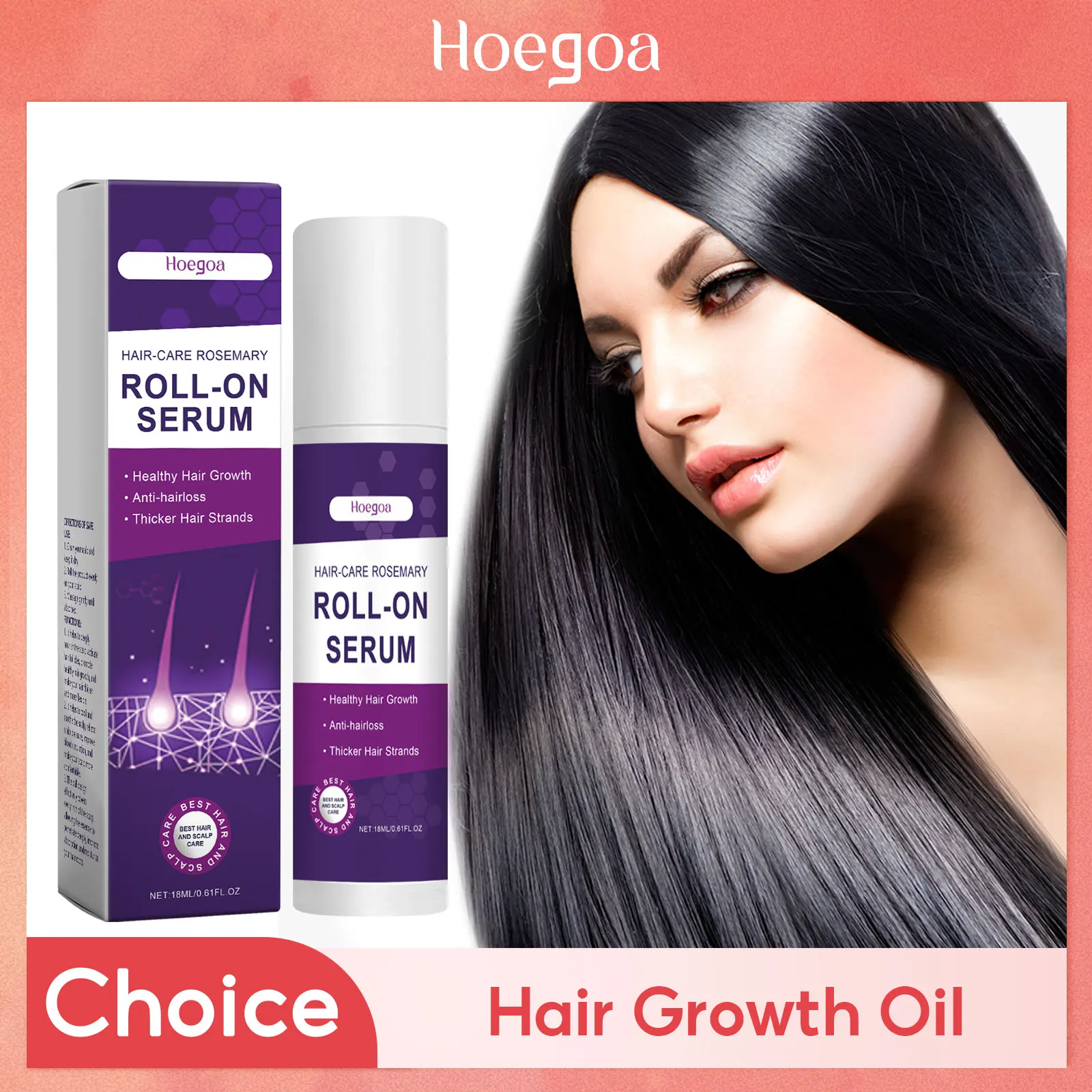 Hoegoa Hair Growth Serum Scalp Treatment Restore Damage Hair Promote Regrowth Thicken Smoothing Deep Nourishment Dense Hair Care