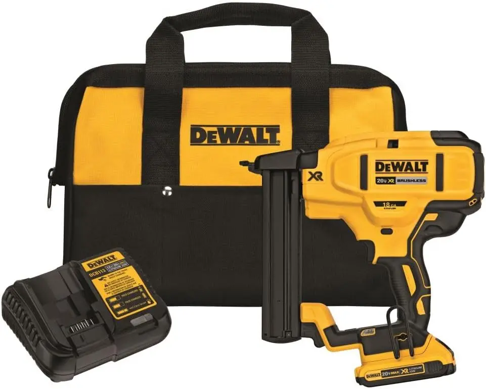 

DEWALT 20V MAX* Narrow Crown Stapler Kit, 18GA (DCN681D1)