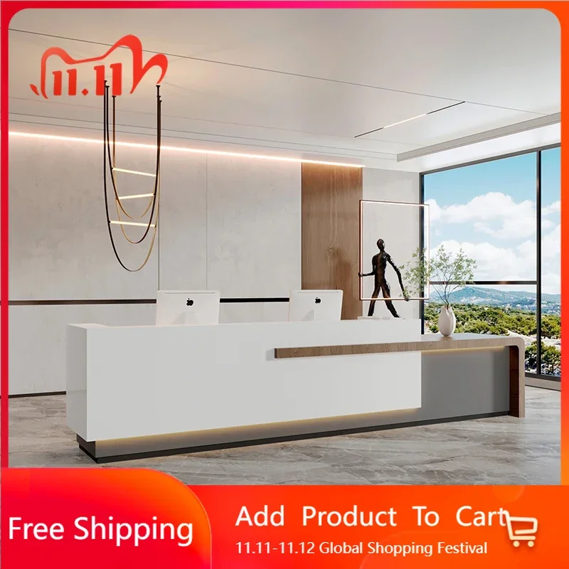 

Display Office Reception Desks Stand Counter Modern Podium Luxury Reception Desks Banco Universal Mostrador Trendy Furniture