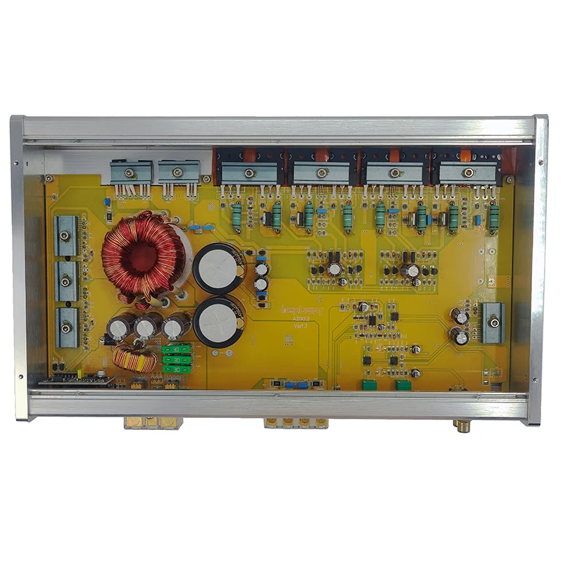 Hot selling A200.2-2D High-Power 2-Ch Class AB Car audio Power Amplifier with Crossovers RMS Power 200W*2CH@ 4Ω/300W*2CH@ 2Ω
