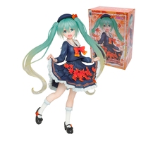 18cm Hatsune Miku Anime Figure 3rd Season Autumn Ver Kawaii Girl Action Figure PVC Collection Model Ornaments Toys Birthday Gift