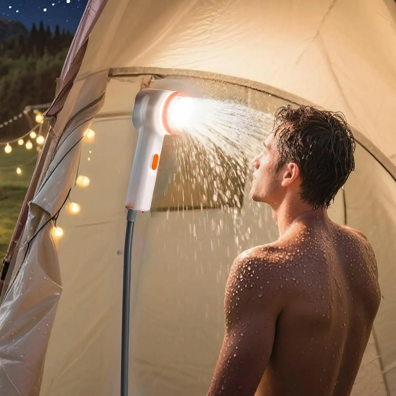 Outdoor Dormitory Shower Artifact Household Electric Portable Simple Self-priming Shower Device