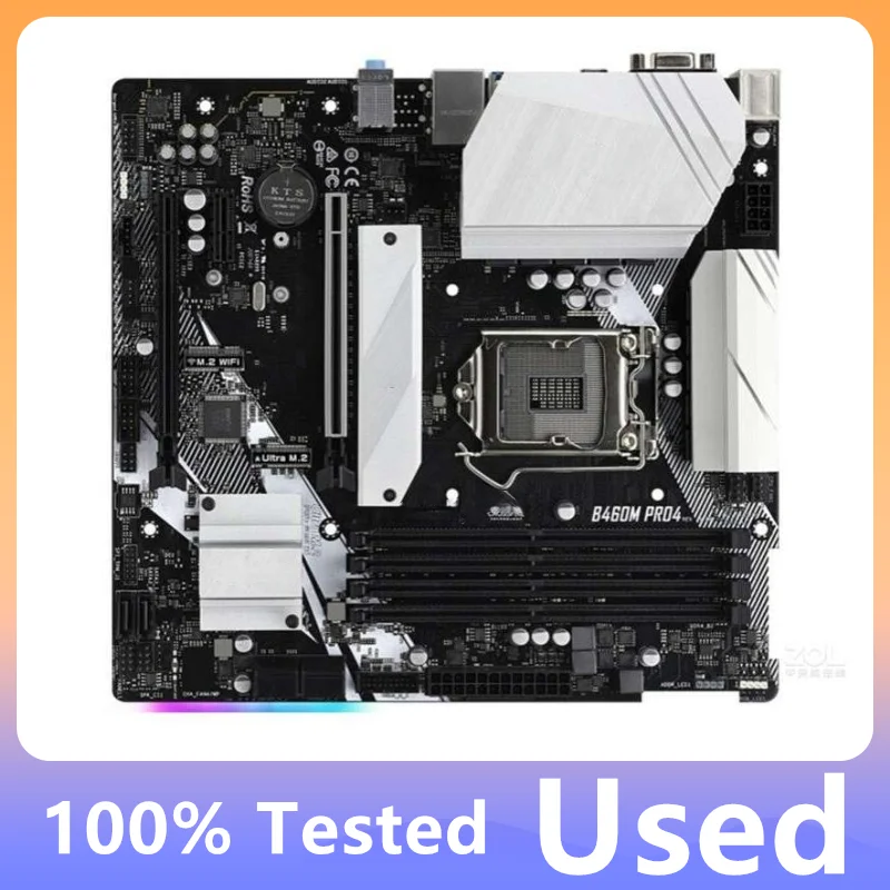 

B460m Pro4 Motherboard B460 Lga 1200 Supports M.2 Ddr4 128gb 100% Tested