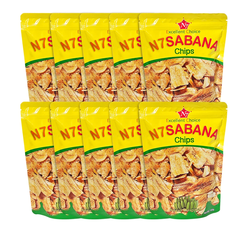 100g x 10 Serve banana snack banana chip cookies en Seven