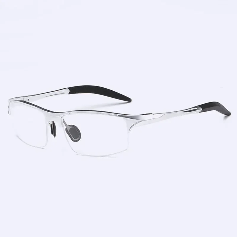 8177 Optical Eyeglasses Frame for Men Eyewear Prescription Glasses Half Rim Man Spectacles Alloy Frame Eyeglasses