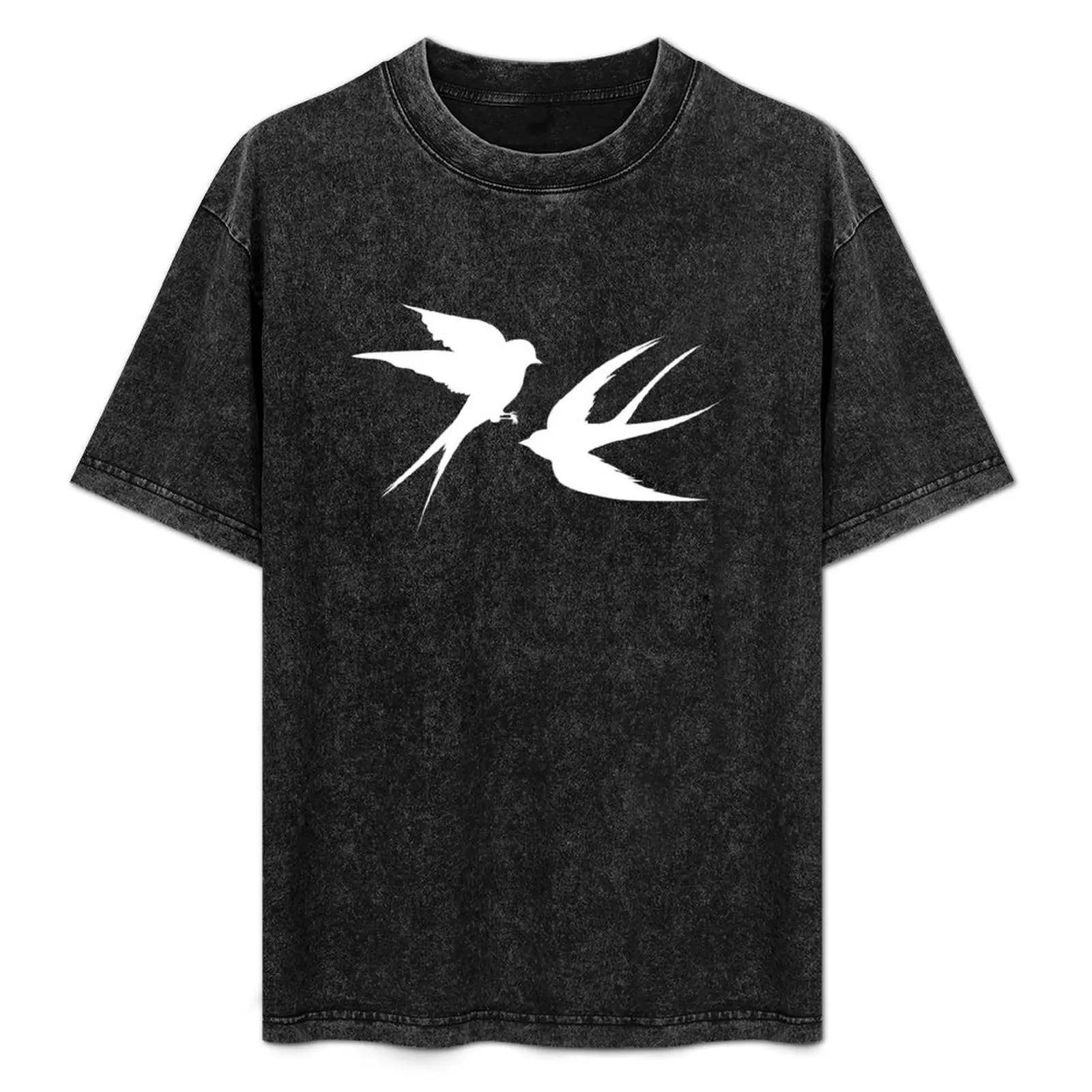 

Swallows flying silhouette T-Shirt shirts graphic football t shirt men tshirt