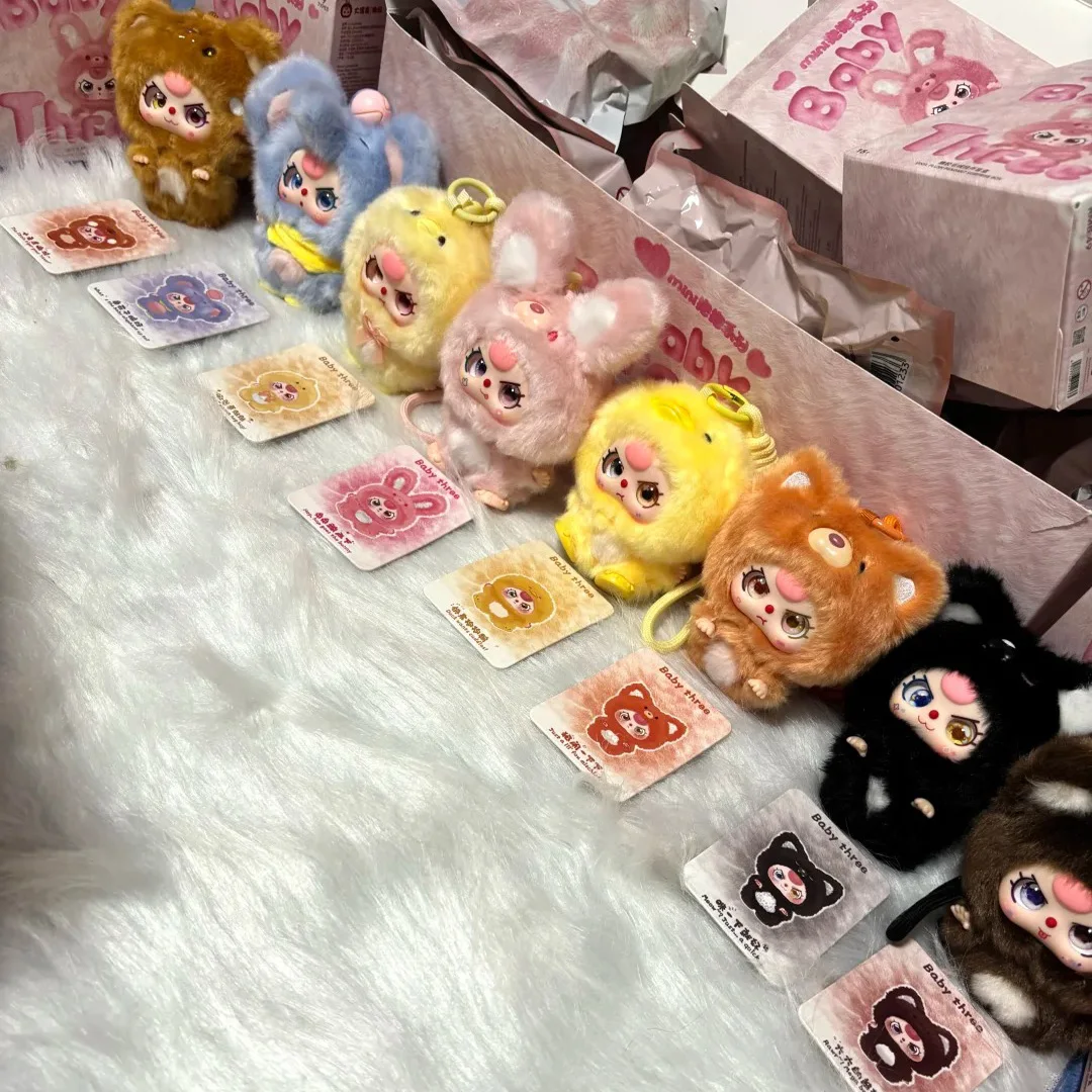 Baby Three Mini Hug Vinyl Blind Box Rabbit Toys Mini Baby Three Mystery Box Stuffed Dolls Vinyl Model Cute Pendant Trendy Play - Image 2