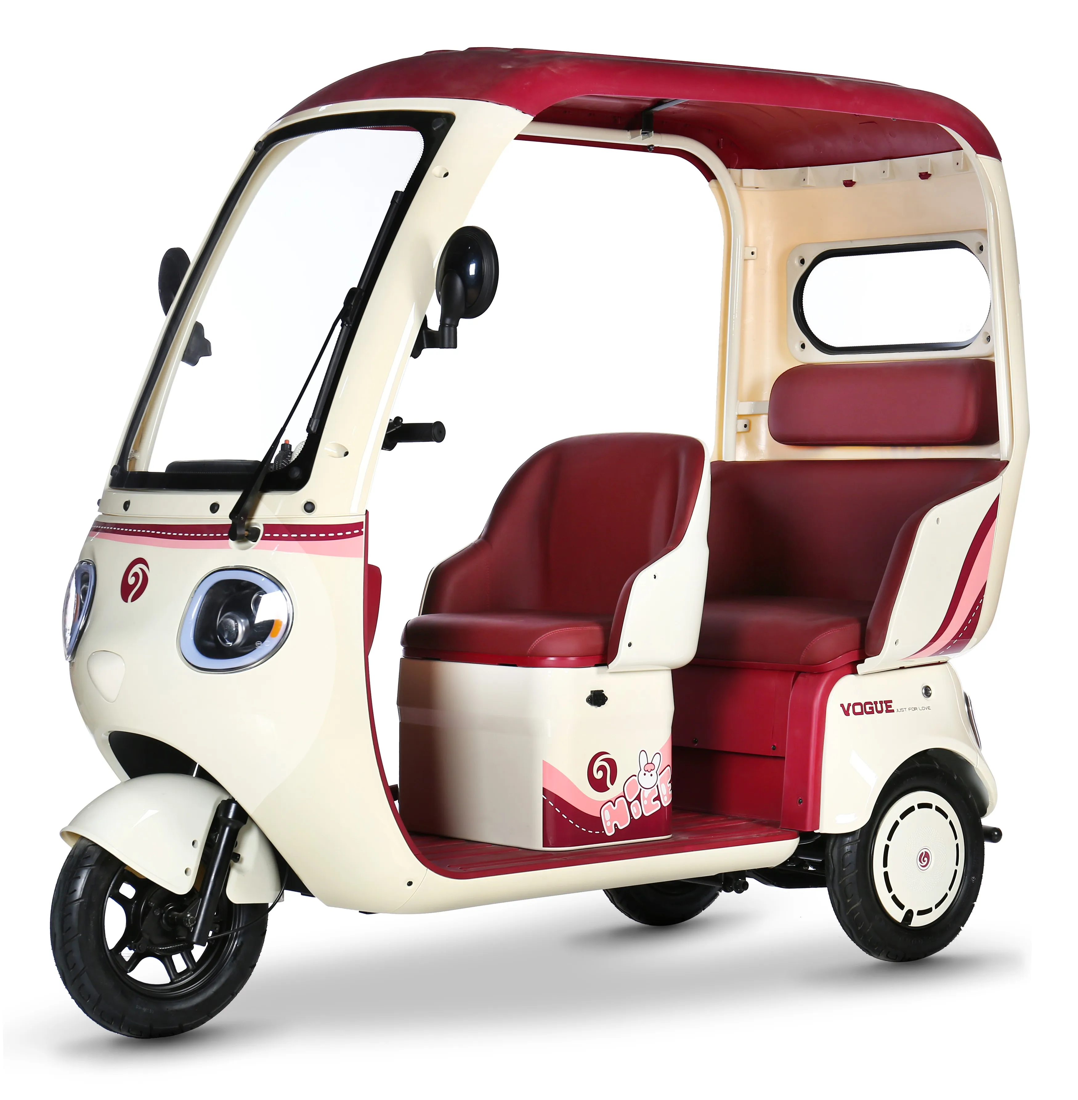 

2025 60v Electric Tricycle Open Body 3-Wheel Bicycle Passenger & Cargo Vehicle