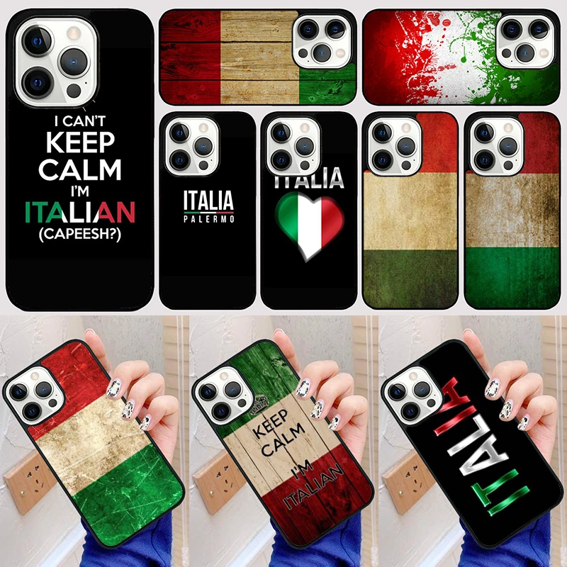 Italy Italia National Flag Phone Case Back Cover for iPhone 16 15 SE2020 14 13 11 12 Pro Max mini XS XR X PlusS Fundas Coque