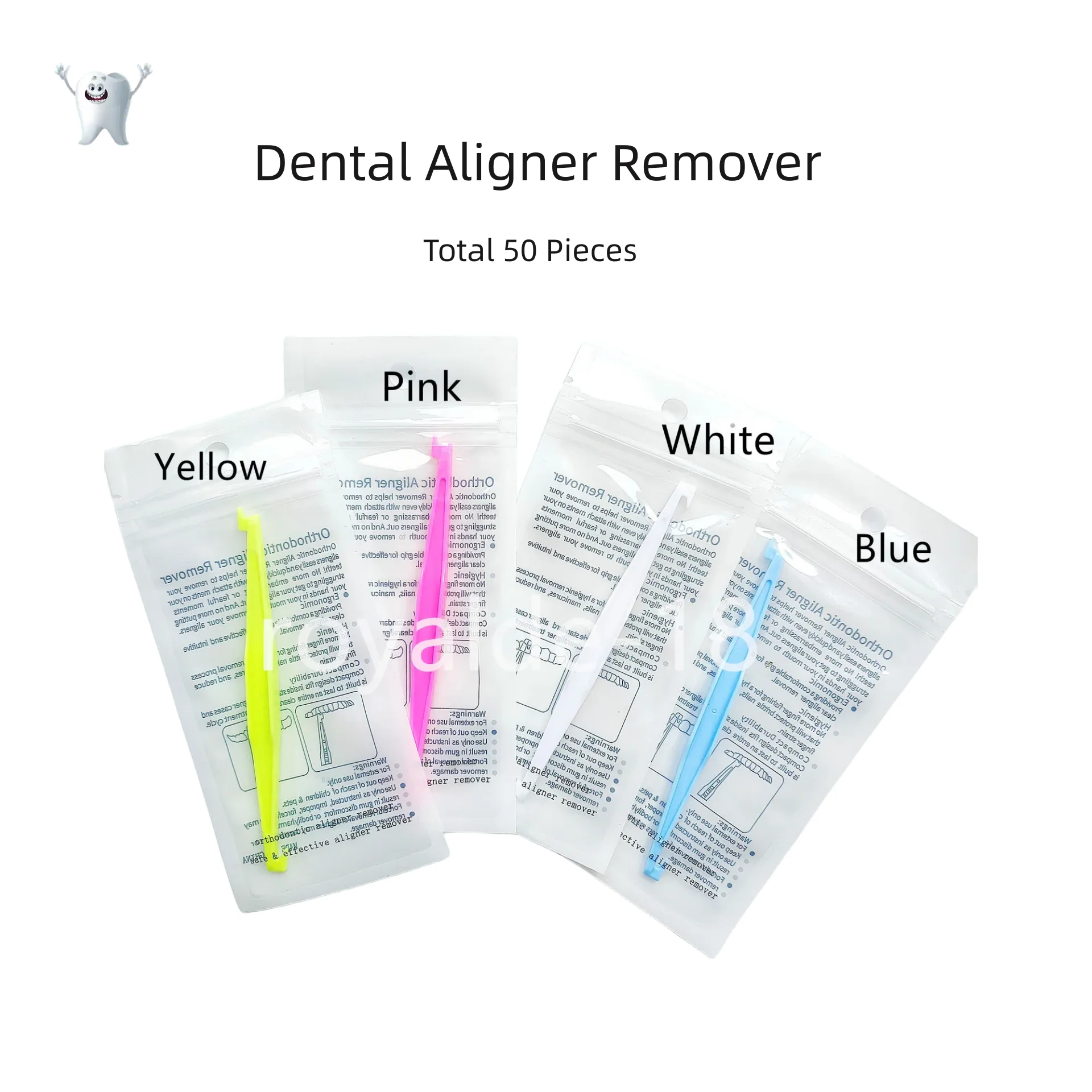 

50Pcs Dental Orthodontic Retainer Aligner Remover Invisible Braces Remove Off Tools