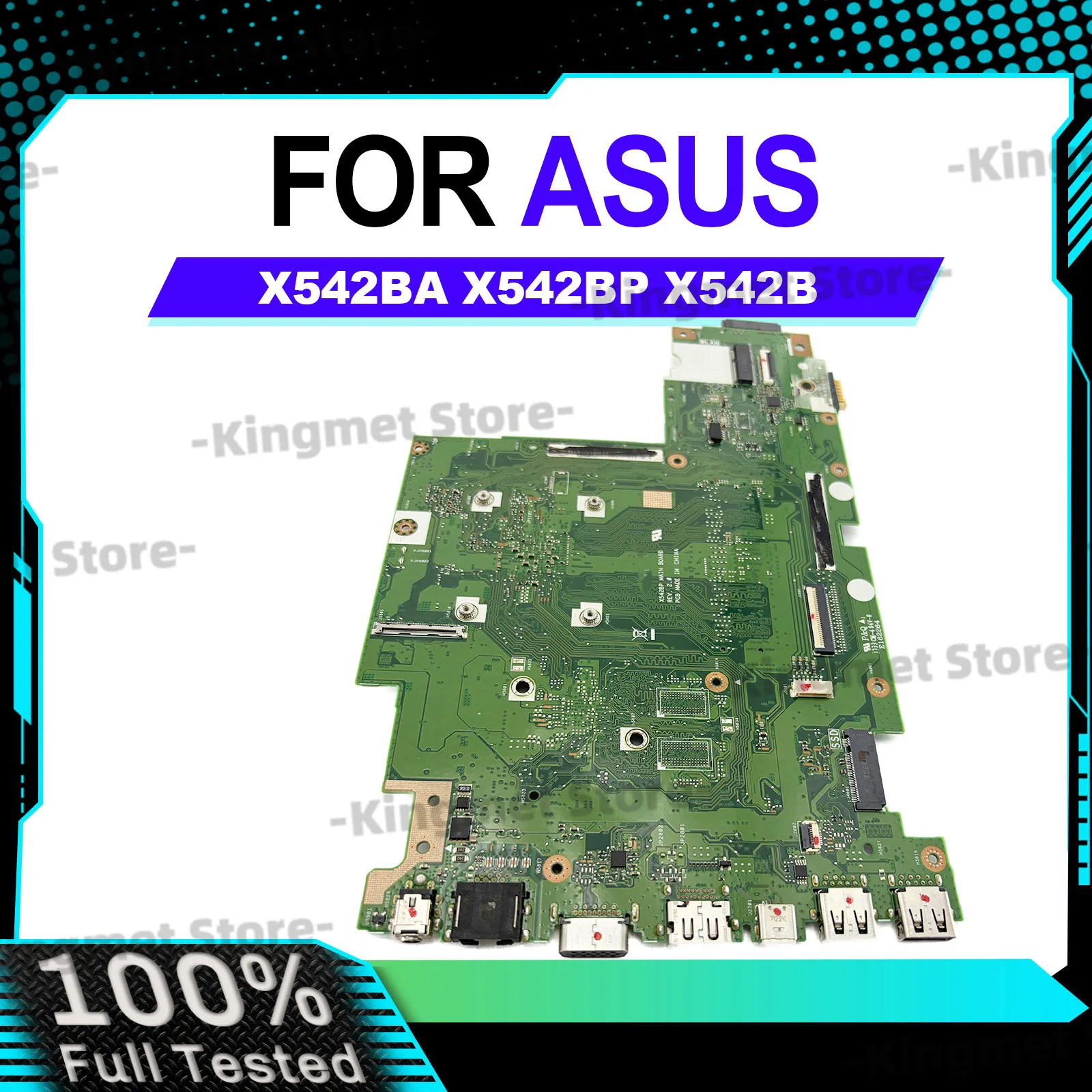 x542ba-ノートパソコンのマザーボード-asus-vivobook-x542b-a580b-x542ba-fl8000b-x542bp-ノートブックメインボード-a6-a8-a9-cpu-100-テスト-ok