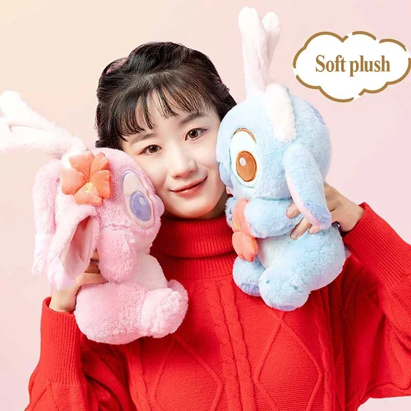 

Disney Lilo & Stitch Plush Toys Anime Stuffed Doll Cosplay Rabbit Throw Pillow Children Valentine's Day Gifts