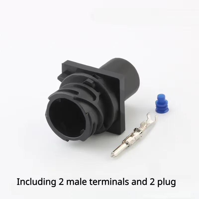 1-1813099-3 Automotive waterproof connector 2-hole with yellow card mother-child end plug wiring harness connector