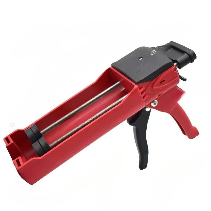 400ml Steel Dual Component Cartridge Gun Applicator Hydraulic Manual Handheld Caulk Glue Gun For Ceramic Tile Seam Home Repair