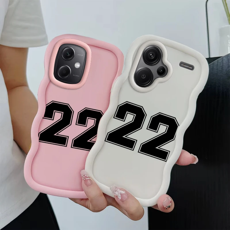 عدد 22 لينة معكرون موجة جراب هاتف ل Xiaomi Redmi A1 A2 A5 زائد + A3 11A 12 12C 13 13C 14C نوت 11 14 14S غطاء