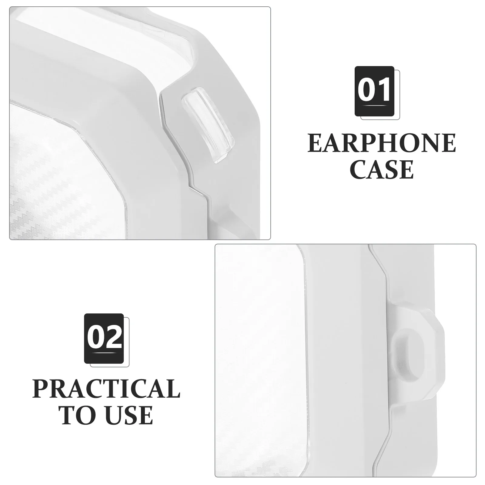 

Headset Case for Buds 2 Earphone Shell Transparent Carbon Fiber Pattern Protect Cover