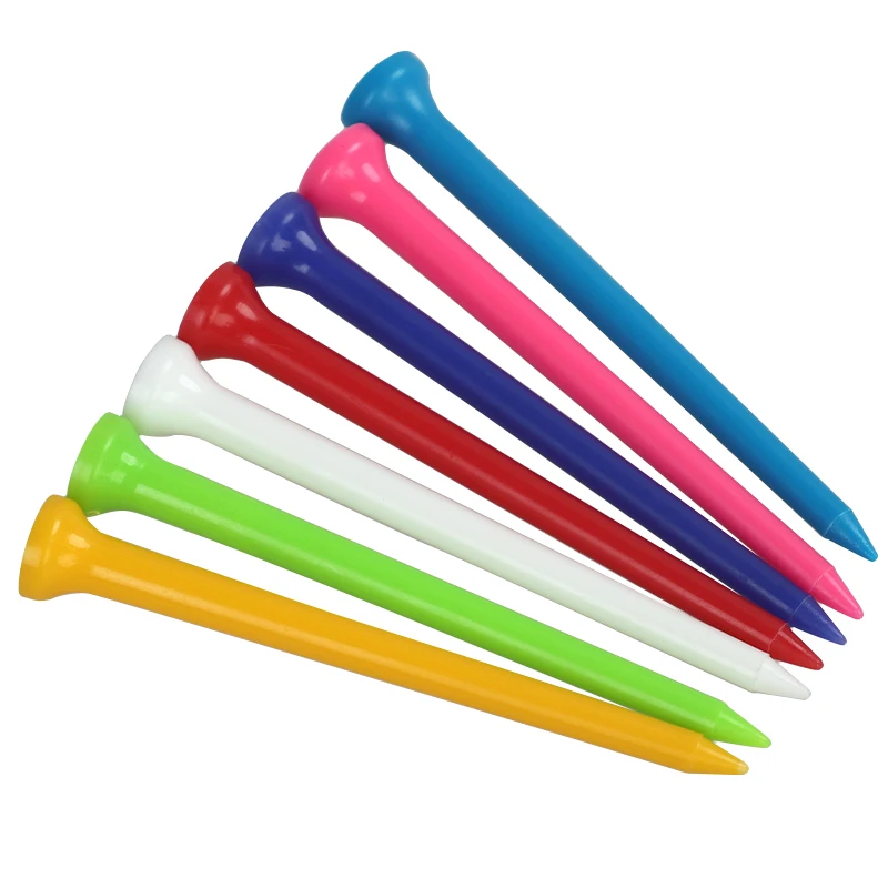 

Golf Tees 100Pcs Cup-Shaped Plastic Ball Tees Random Color 54mm/70mm/83mm Golf Accessories