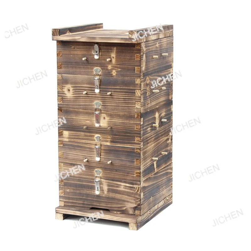 

Neu lattice box beehive in bulk full set of fir soil bee raising tools bee lure bucket five-layer square lattice beehive