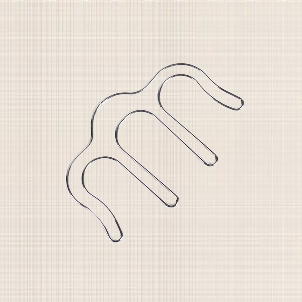 

Metal Clip Bookmarks Silver Hollow Binder Clips Small Creative Paper Clamp