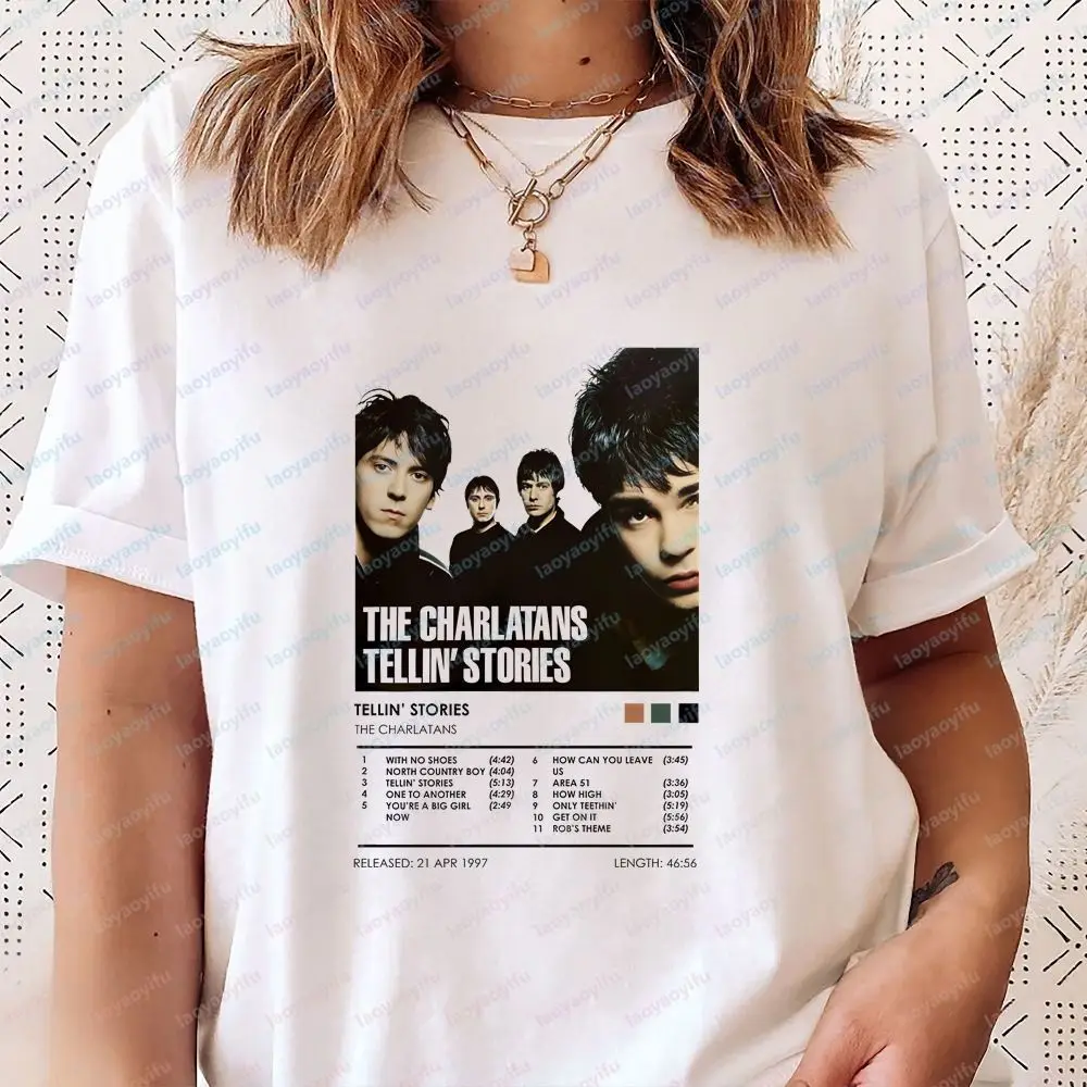 The Charlatans - Retro Copycat Style Short-Sleeved Men's Women's Round-neck Shirt Comfortable T-Shirt