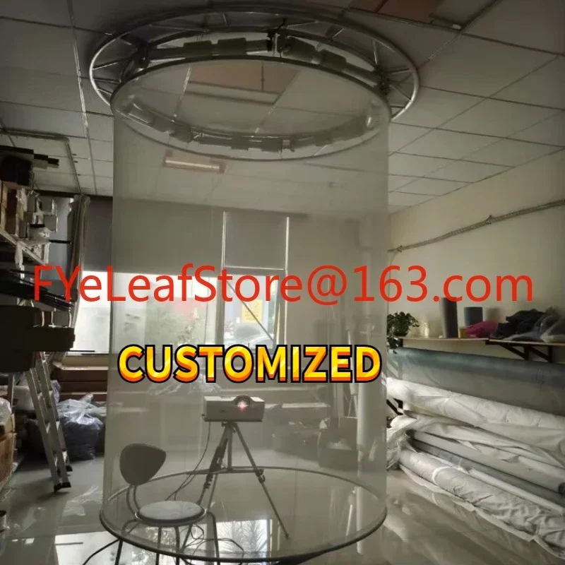 Can be customized hologram gauze mesh screen stage 3d holographic projector screen