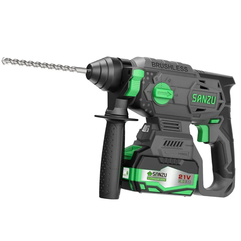 

Dual-Purpose Lightweight 1500W Hammer Impact Drill Multi-Functional Rechargeable Concrete Electric Drill Brushless Lithium DIY