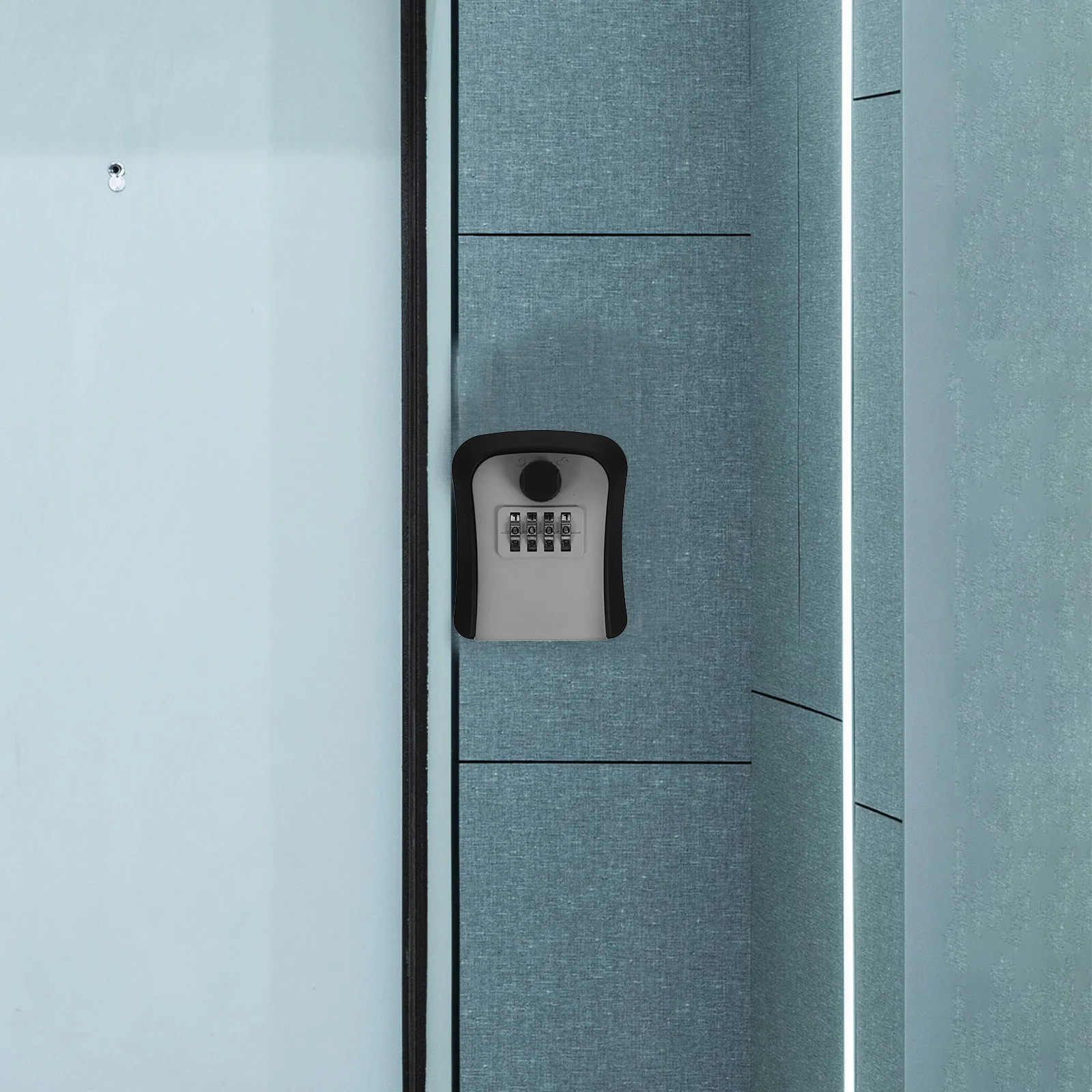 

3 Key Boxes Lock Box For House Key Safe Security Wall Hanging Grey Outdoor Travel Combination Code Storage Box for House Keys