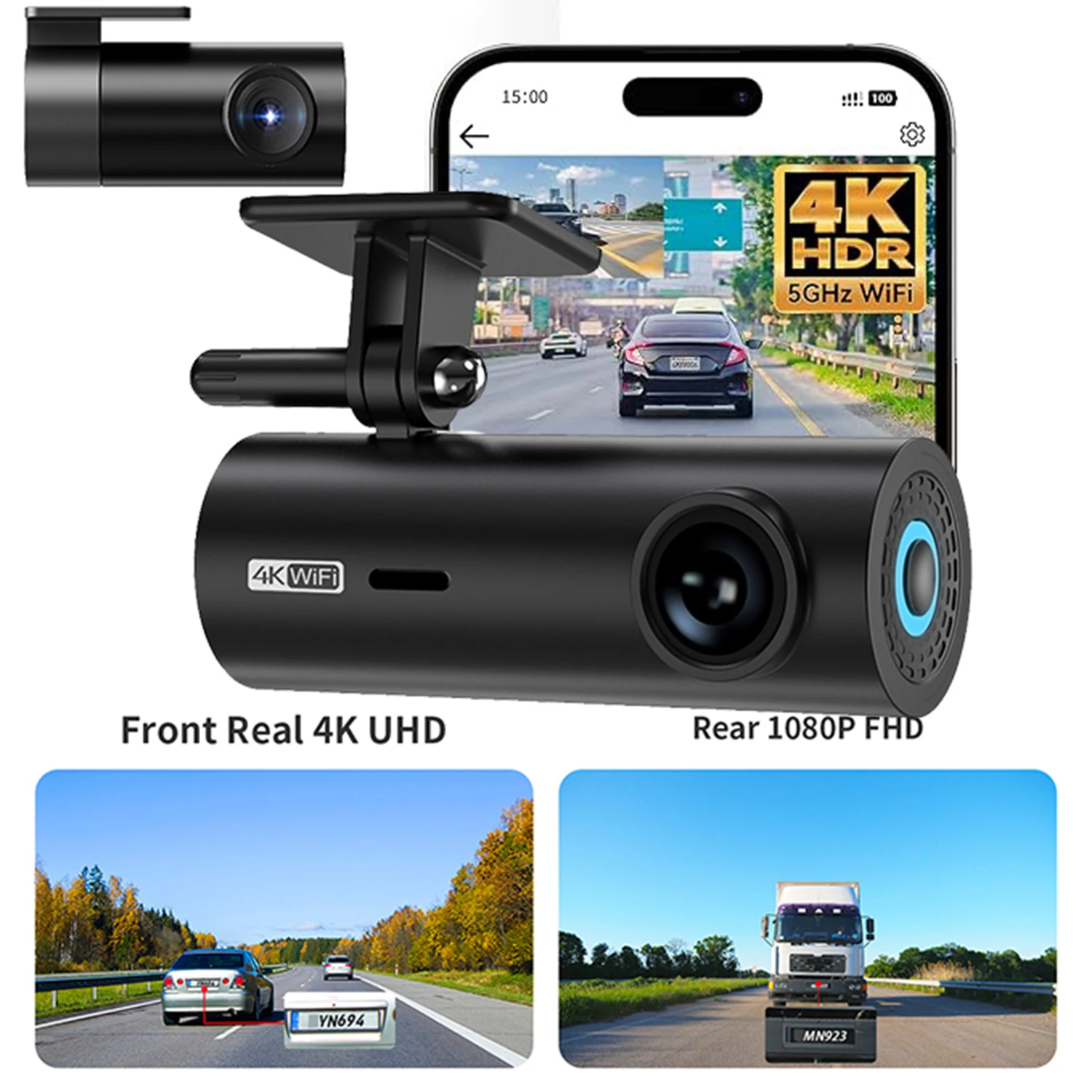 4K+1080P Dual Dash … - image