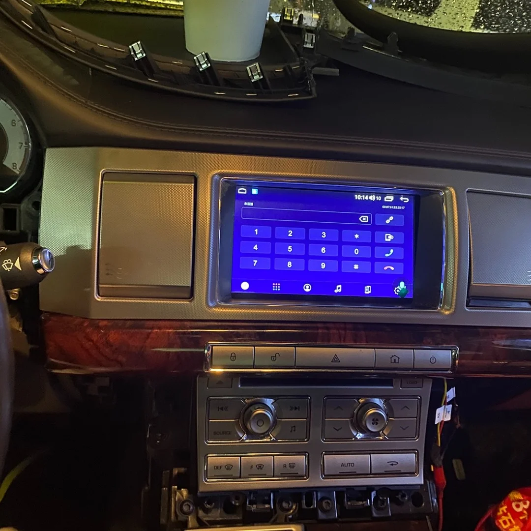 Radio de coche con pantalla inteligente para Jaguar XF 2012-2015 Android navegación GPS receptor estéreo Multimedia cabeza U