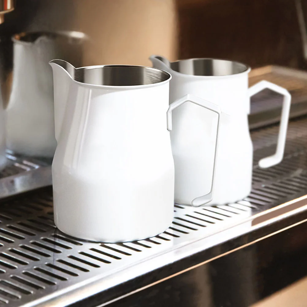 

Stainless Steel Coffee Pitcher Milk Jug For Cappuccino Latte Art Kitchen Tool Multi Purpose Cup Durable Design Hotel