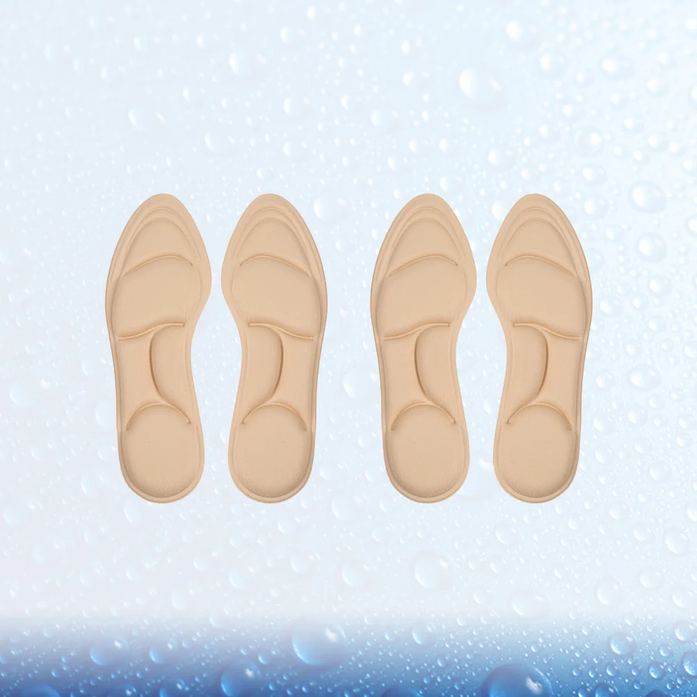 

2Pairs 5D Comfort Insoles Made of Super Soft Sponge Shock Absorbing Breathable Shoe Inserts for Walking Running Standing