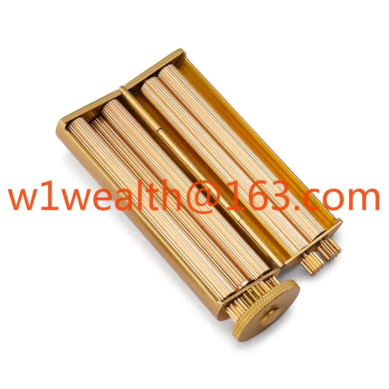 European and American old-fashioned cigarette roll pure copper hand roll 8mm retro brass cigarette roll