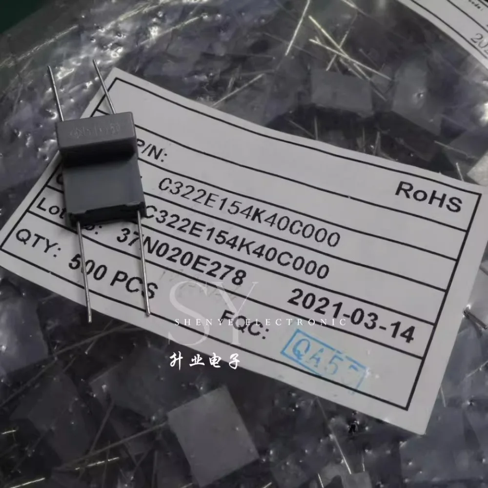 

20pcs/lot C322E154K40C0 0.15uf/250V 150nf u15 154 Brand New 10mm Film Capacitor