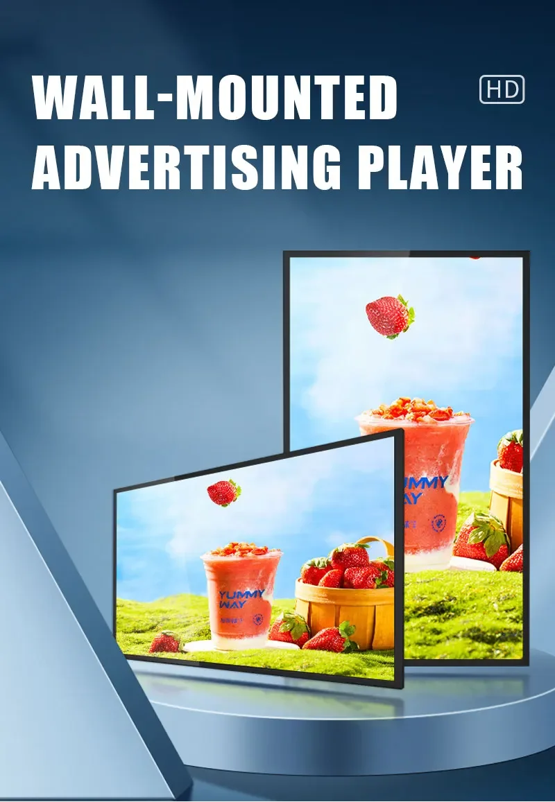 Wall Mounted Vertical Advertising Machine Display Signage Digital Advertising Small Digital Signage LCD Screen Indoor Commercial