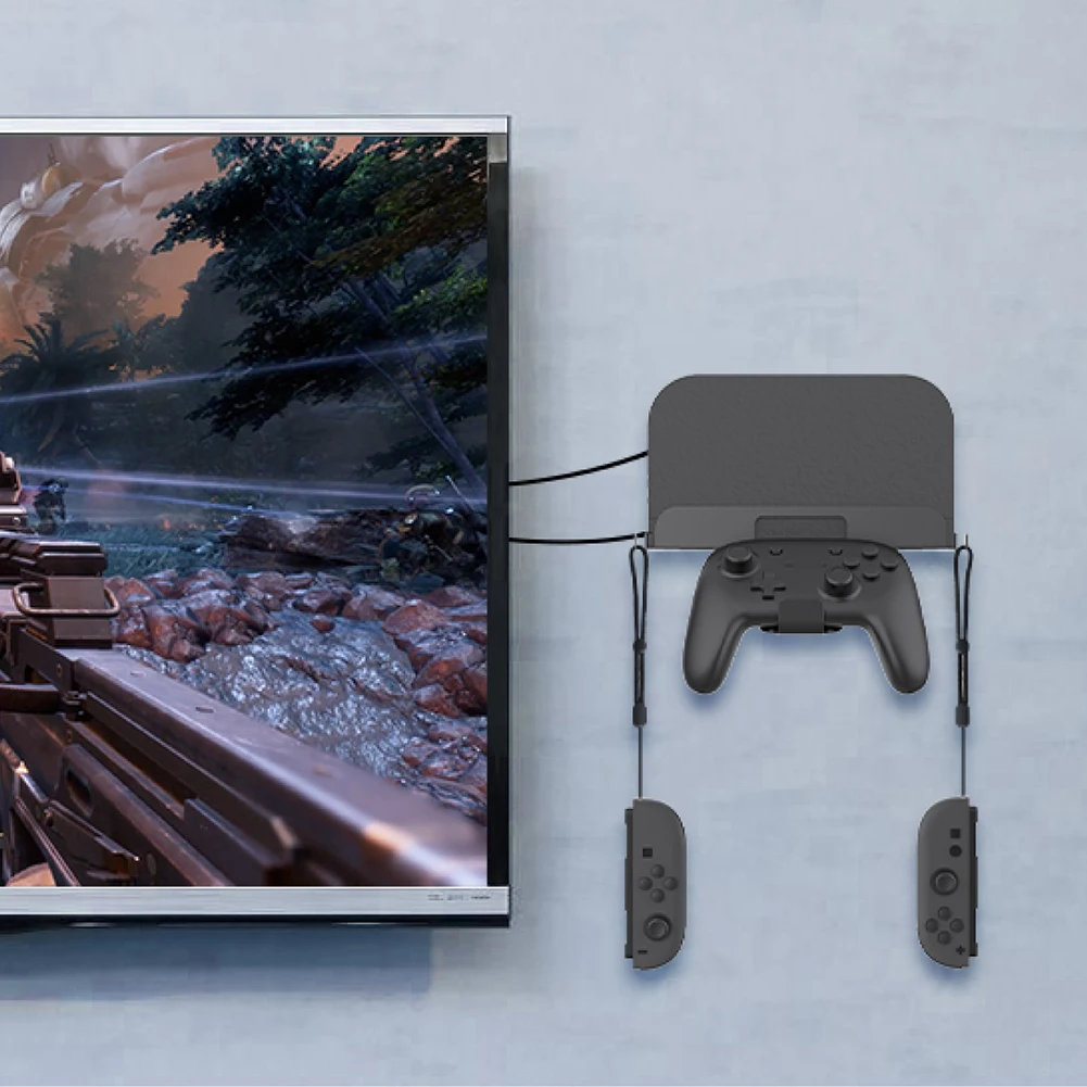 Premium Host Storage Rack Compatible with Nintendo Switch 2 Black Iron ABS Material Portable and Easy to Use
