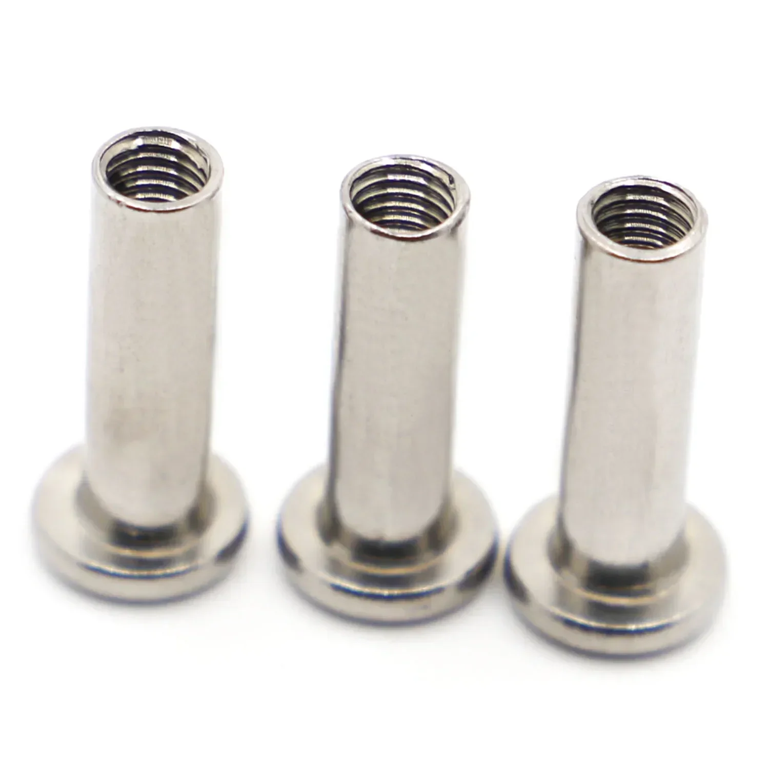 L = 6-50 مللي متر M3 M4 M5 M6 M8 M10 304 سداسية من الفولاذ المقاوم للصدأ مسدس المقبس رئيس الأثاث برشام موصل إدراج المشتركة كم الجوز