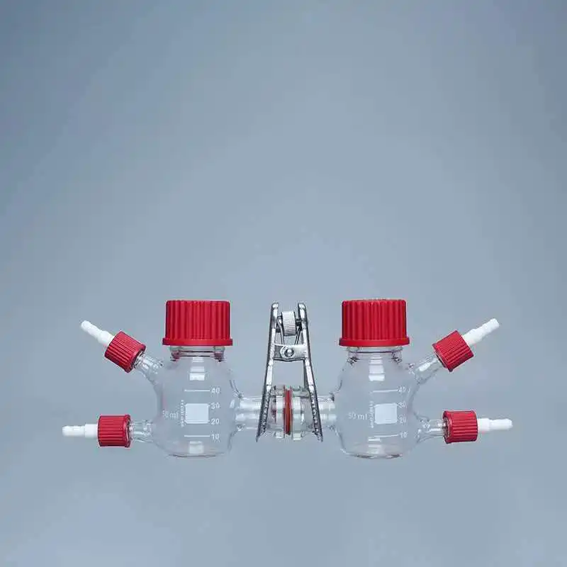 50ml Type II Microbial Fuel Cell Microbial Reactor MFC with Proton Exchange Membrane Electrolyzer Chemical Reactor Cathode Anode