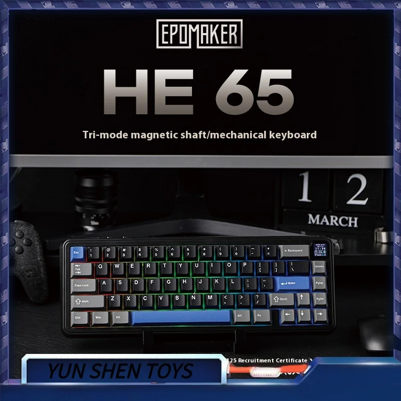 

EPOMAKER HE65 Механическая клавиатура с магнитной осью для третьего осмотра RT Киберспортивная игра Индивидуальная игра RGB Офисный подарок