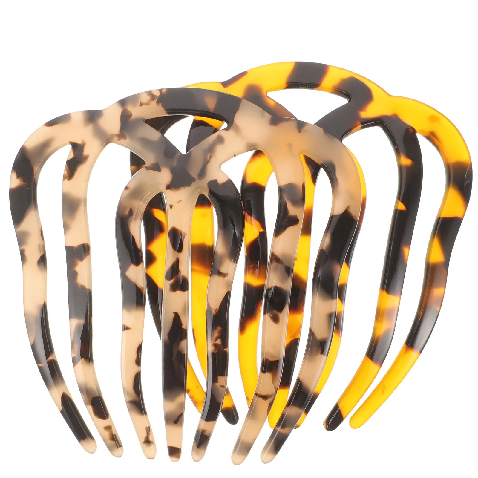 

2Pcs Vintage Insert Combs Multipurpose Seven-Tooth Hair Clips Elegant Hair Accessories Creative Styling Tools for Women Girls