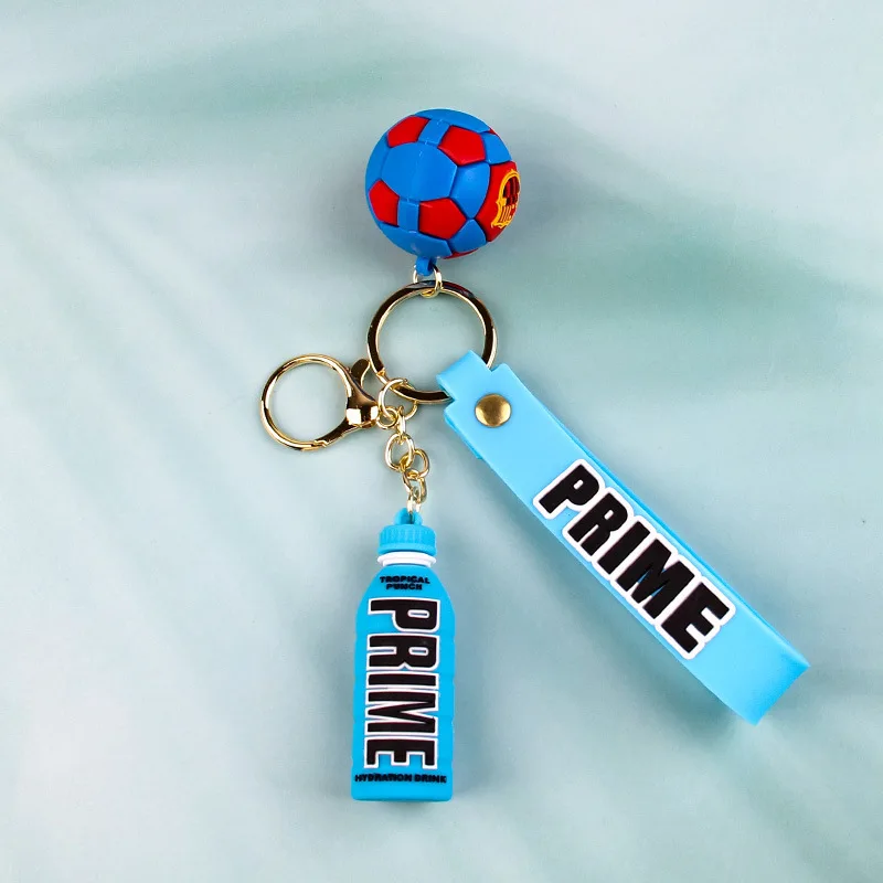 New Prime Drink 3D PVC Keychain Fashion Bottle Key Chain For Men Women Ornament Car Bag Pendant Keyring Accessories Gift