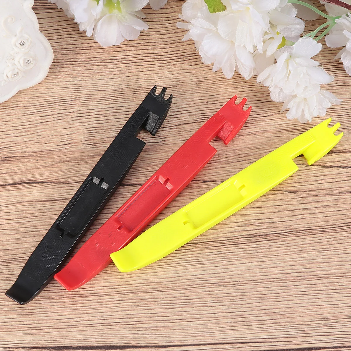 

3Pcs Tyre Lever Set Strong Lightweight Bike Tire Pry Bar Comfort Grip for Quick Replacement Portable Use Bike Tire Lever