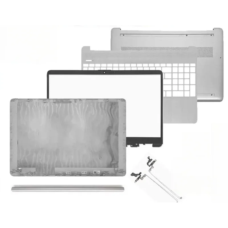 Replace Cover For HP 15-DY 15T-DY 15-EF 15S-EQ 15S-FQ TPN-Q222 LCD Back Cover Front Bezel Hinges Palmrest Bottom Case Silver
