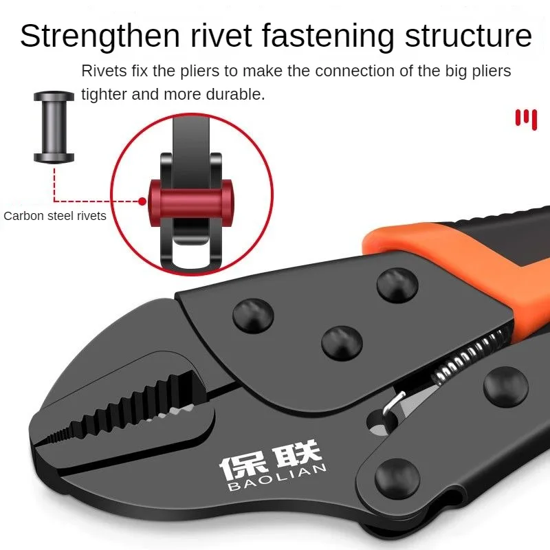 Imagem -04 - Multipurpose Tool Alicates Multifuncional Boca Circular Boca Reta Pressão Manual Ferramenta de Fixação Pinça Ferramenta Gripping