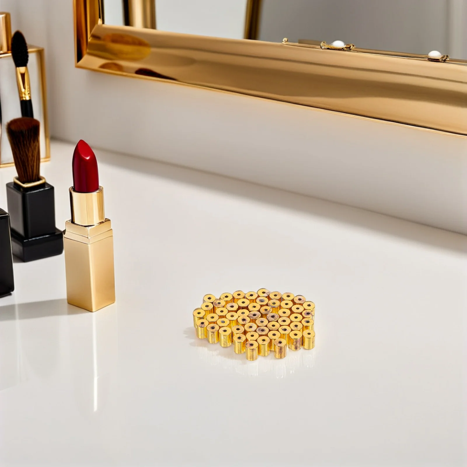

50pcs Copper Earring Backs For Studs Durable Lightweight Locking Ear Retainers Compatible With Various Earring Styles