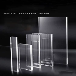 Acrylic Square Display Block Clear Polished Acrylic Cube Acrylic Jewelry Display Stand Ring Showcase Display Holder Base