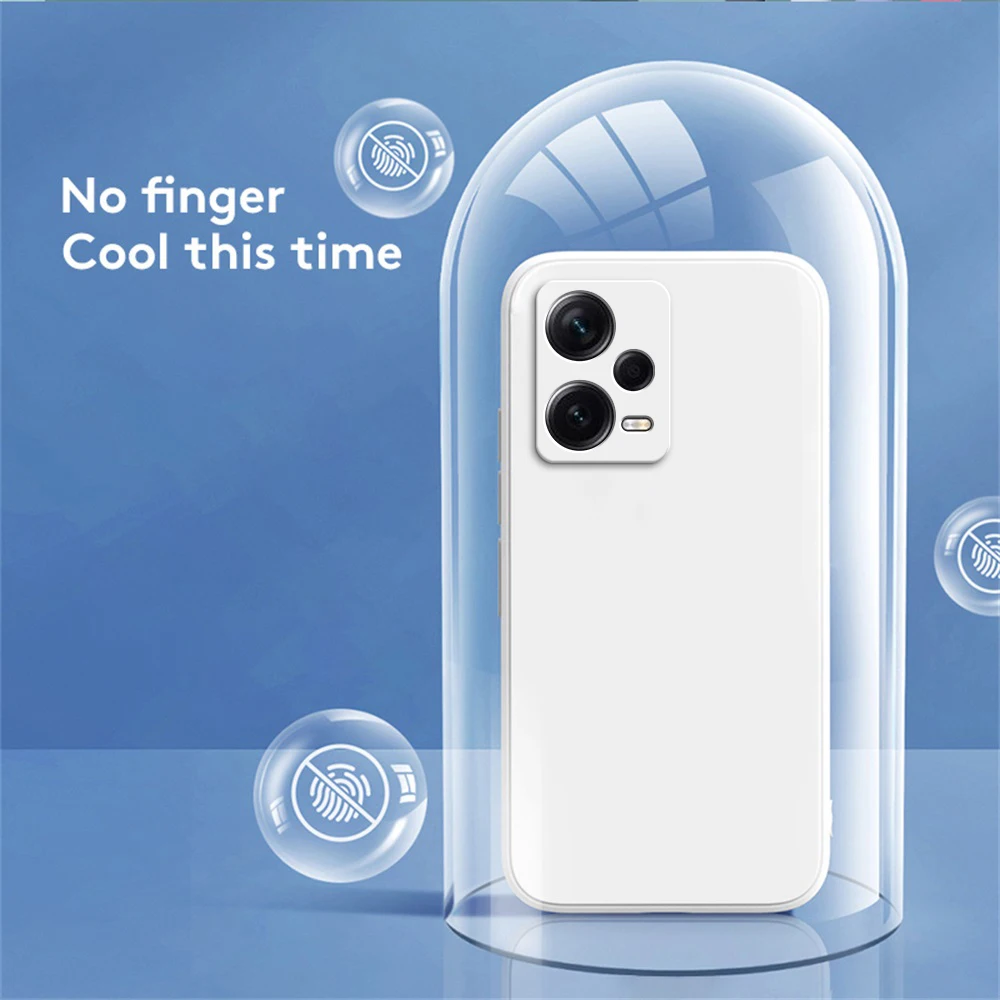 حافظة سيليكون مربعة غير لامعة لهاتف Xiaomi Redmi Note 12 Pro Plus 5G Global Soft Fundas Redmi Note 12s 12c Poco X5 Pro 5G حافظات أساسية